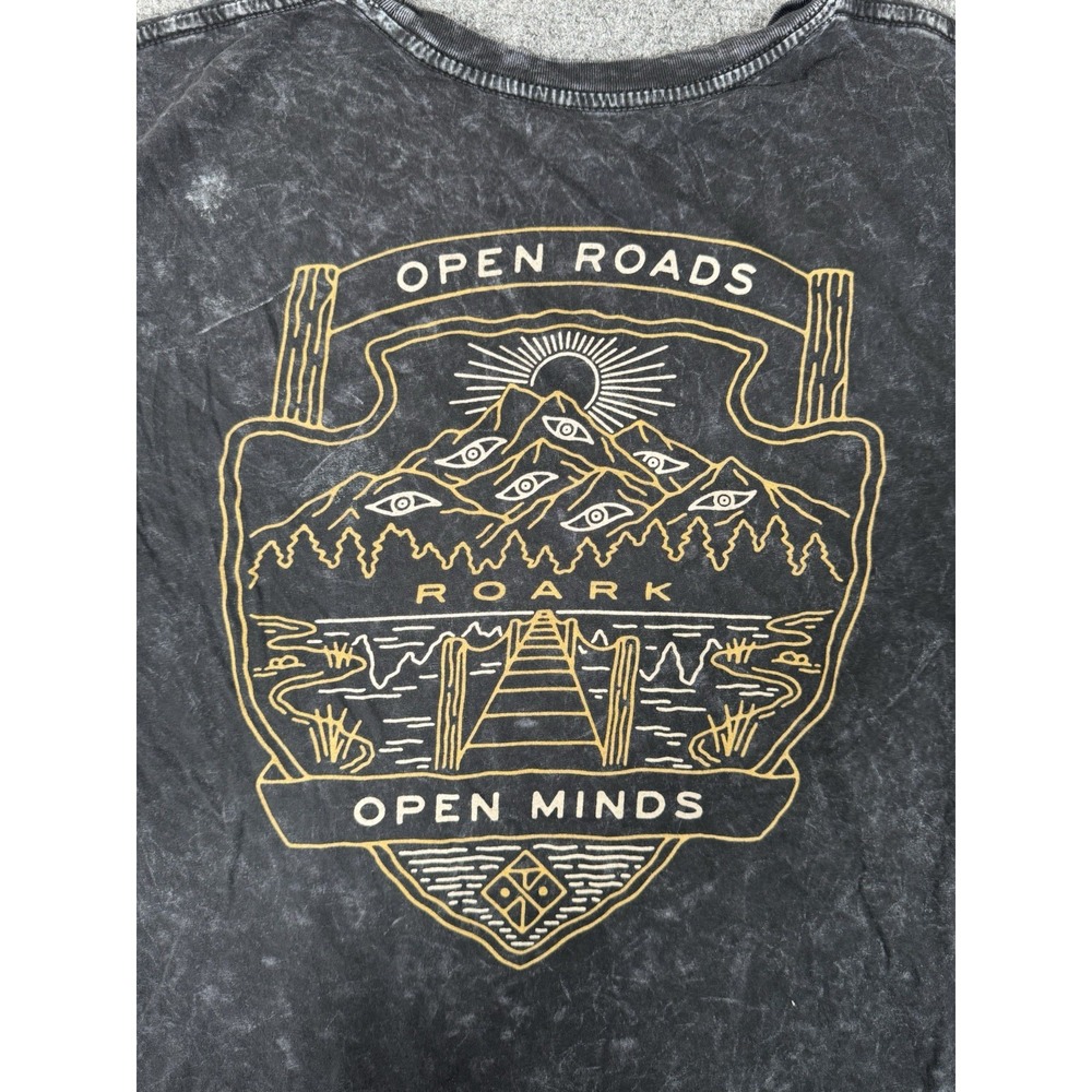 Roark Black Mineral Wash Short Sleeve Tee